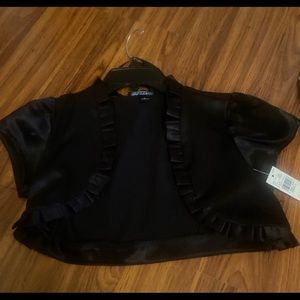 Black Ruffled Bolero